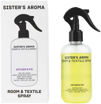 Спрей для кімнати та текстилю Sister's Aroma Ветивер та інжир 230 мл (4820227785988)