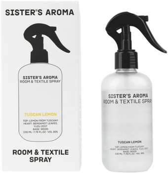 Спрей для кімнати та текстилю Sister's Aroma Тосканський лимон 230 мл (4820227785919)