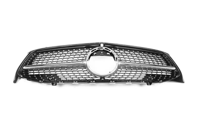 Решетка радиатора Diamond Silver для Mercedes CLA C118 2019-2022