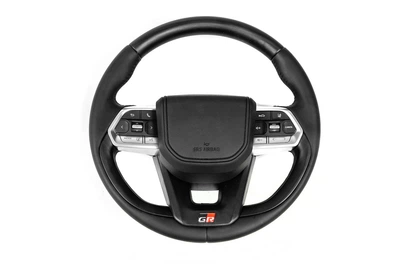 Руль для Toyota Land Cruiser 200 2007-2021 (с подогревом, дизайн TLC300, дерево)