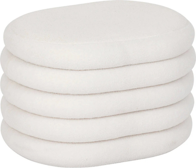 Пуф Atmosphera Giulia з м'якою оббивкою та функцією зберігання Білий (3560232860072)