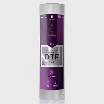 Фольга для DTF друку My Print Silver Foil, рулон 0,6*100 м (11582)