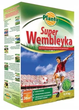 Трава газонная Planta Wembleyka 0,9 кг смесь для интенсивного и спортивного газона, 0,9 кг на 36 м²