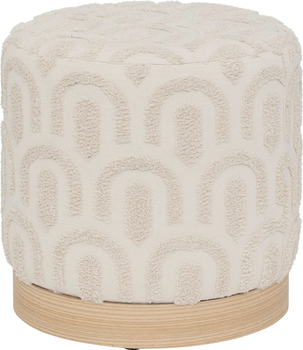 Пуф Atmosphera Copas з кнопковою стяжкою Білий (3560233507648)