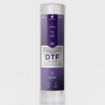 Плівка для DTF друку My Print перламутрова срібляста, рулон 0,6*100 м (9568)