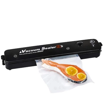 Вакуумный упаковщик продуктов питания бытовой электрический 90W + 10 пакетов, (03724)