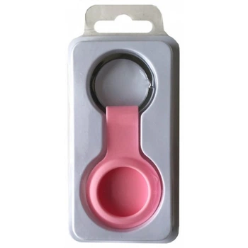Брелок для AirTag Silicone FULL Key Ring с карабином, Pink (315002) 4774418