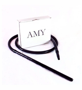 Шланг силіконовий Amy з мундштуком Aluminium Long (S232-SET) - Чорний 5092017