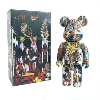 Фигурка Статуэтка Беарбрик Bearbrick Disney x Keiichi Tanaami Mickey Mouse 400% 28 см Разноцветный (28324)