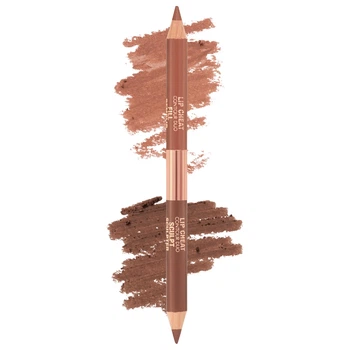 Двойной карандаш для губ Charlotte Tilbury Super Nudes Lip Cheat Contour Duo Lip Liner Tan Sculpt без коробки 0.78 г