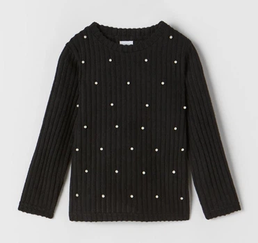 Кофта для девочки Zara 152 размер черная 2878112800