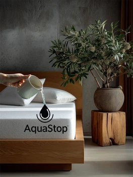 Наматрасник Ecotton Aquafort Edge Aquastop Водонепроницаемый с резинкой по периметру 200х200 см (20010_000)