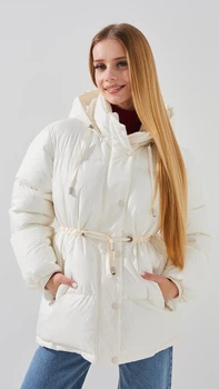 Куртка для девочки LAWA GBC02354 146 см Молочный shop (2888000021700)