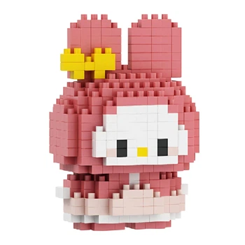 Конструктор Май Мелоді Рожевий 243 деталей 8 см My Melody Sanrio