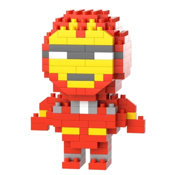 Конструктор Залізна Людина Помаранчевий 150 деталей 7 см Bricks Iron Man