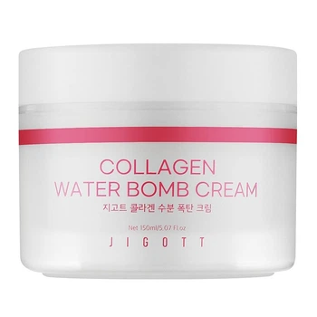 Зволожувальний крем для обличчя з колагеном Jigott Collagen Water bomb Cream 150ml