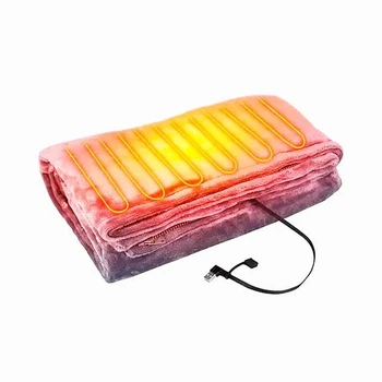 Електроковдра плед з підігрівом від Powerbank тепла ковдра від зарядного пристрою USB на 3 режими
