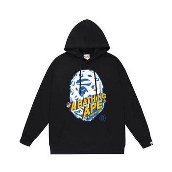 Чоловіче худі з капюшоном бавовняне Bape a bathing ape 165325 XL чорний