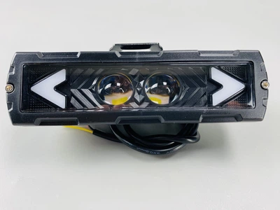 Прямоугольная LED фара 25W 2 Объемных 3D линзы 12-80V желтый и белый свет с четкой границей света защита IP67