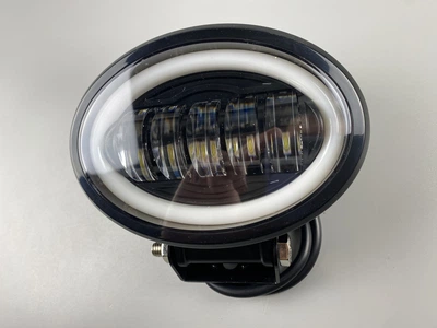 Кругла led фара світлодіодна штатна для JCB протитуманна, додаткова фара Led овальна 10-80V 6000K