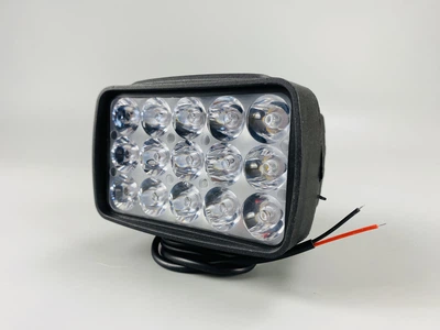 Светодиодная LED фара смешанный луч 45 Вт светодиоды 3w х 15шт Фара LED прямоугольная + крепление с 15 диодами