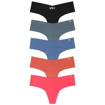 Набор бесшовных трусиков Victoria's Secret 5-Pack No-Show Thong L