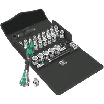 Набор головок торцевых с трещеткой 3/8" 35 предметов Wera Zyklop Speed 8100 SB All-in (05003536001)