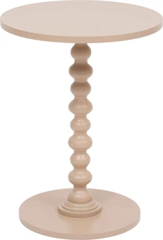 Stolik kawowy Atmosphera Alix na ozdobnej nodze 38 cm Brązowy (3560233568908)