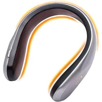 Портативный обогреватель для шеи Handy Heater XL-6, электрический беспроводной обогреватель 4 режима тепла, работает до 6 часов, Серый