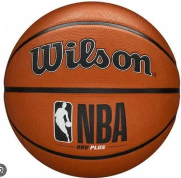 Мяч баскетбольный Wilson NBA DRV PLUS BSKT size 7 DT1-WTB9200XB07, коричневый, Размер (EU) - 7