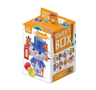 Пухнастики кошенята 5 Навколо світу Світ бокс Sweet box мармелад з іграшкою в коробочці