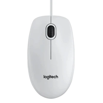 Мышка Logitech B100 Optical USB 910-003360 White