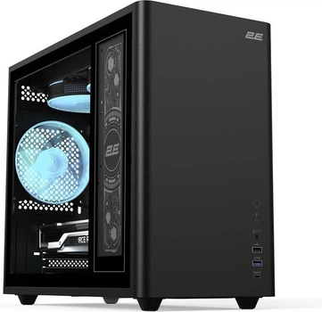 2E Credo Plus V350BG Black with window (2E-V350BG)