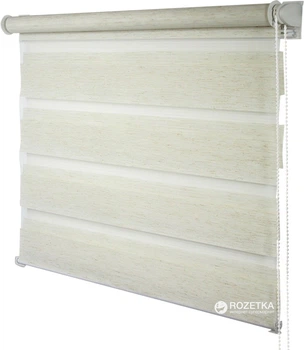 Ролета Деко-Сити мини День/Ночь, 68x170 см, ткань синтетическая, Лен (39400068)