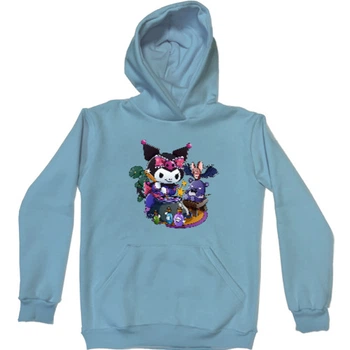 Худі Преміум Дитяча Sanrio Kuromi Розмір 116 См (5-6Р.) Блакитний Без Утеплювача