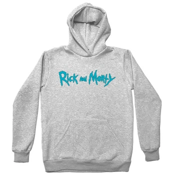 Худі Преміум Дитяча Rick And Morty Logo Розмір 86 См (0.5 - 1Р.) Світлий Сірий Без Утеплювача