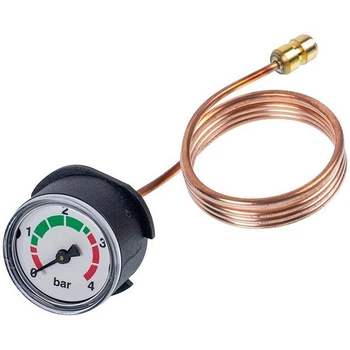 Манометр (0-4 бар) 180982 D=25.5 мм для газового казана Vaillant Atmo Turbo TEC Pro Plus