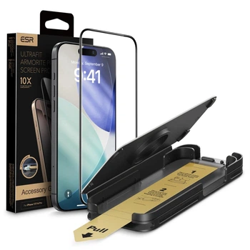 Защитное стекло ESR UltraFit Armorite Pro Tempered Glass 1-pack для iPhone 17 Pro Black (1D89600202)
