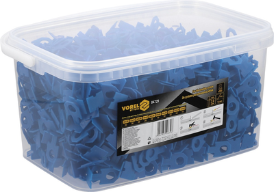 Кліпси для системи вирівнювання плитки VOREL 2 мм 900 шт. 04729 (5906083108303)