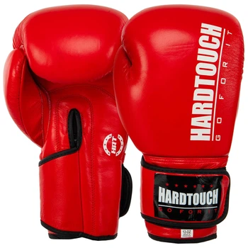 Рукавички боксерські шкіряні HARD TOUCH BO-7714 12 унції червоний