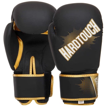 Рукавички боксерські HARD TOUCH BO-4432 14 унції чорний-золотий