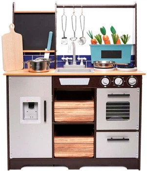 Kuchnia dla dzieci Lulilo LOFT XXL Drewniana MDF z akcesoriami 96 cm KX6286 (5903039717879)