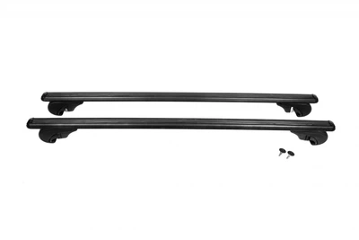 Комплект черных перемычек Bold Bar V1 (2 шт) для рейлингов Honda Pilot 2002-2008 годов.