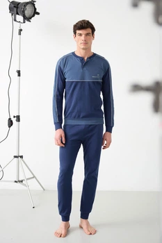 Комплект: лонгслив и брюки Enrico Coveri 50(L) Деним (Denim) (110869)