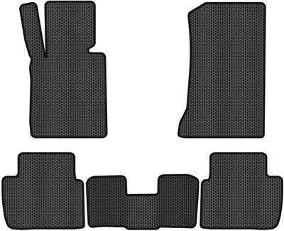 EVA килимки EVAtech в салон авто для BMW 3 Series (E46) RWD Restyling (without armrest) 2001-2006 4 покоління Sedan EU Чорний кант (BM14099C5BM8SBB)