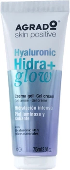 Гель-крем для обличчя Agrado Hyaluronic Hydra+ Glow Gel Cream Зволожуючий з Гіалуроновою кислотою 75 мл (8433295098360)