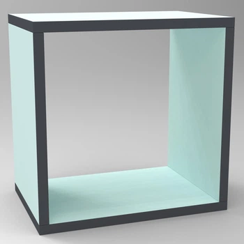 Полиця квадратна 370*370*250 мм Fmebel, колір М'ята