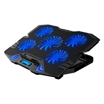 Подставка для ноутбука IceCoorel 10-15, 1125mm 1400 RPM + 470mm 2500 RPM, 2USB, 365x297x30mm, Blue (K5Bl)