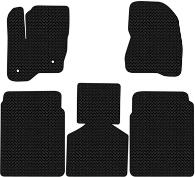EVA коврики EVAtech в салон авто для Flex 6 seats Ford 2009-2019 1 поколения SUV USA Капля Черная Черный кант (FD42701C5FC2KBB)