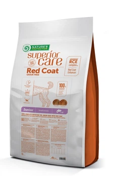 Сухой беззерновой корм Nature's Protection Red Coat Grain Free Junior Small Breeds Salmon для щенков и юниоров мелких пород с рыжей шерстью с лососем 10 кг